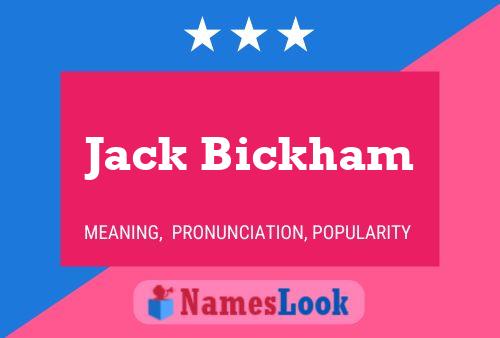 Pôster do nome Jack Bickham