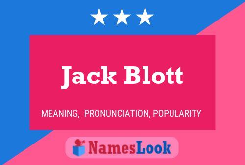 Pôster do nome Jack Blott