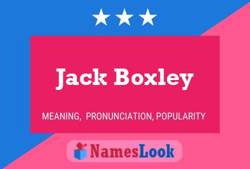 Pôster do nome Jack Boxley