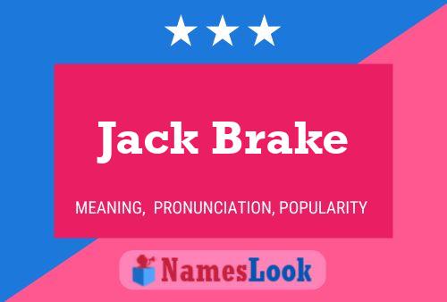 Pôster do nome Jack Brake