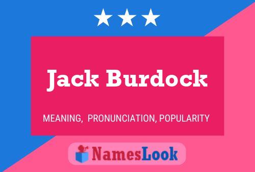 Pôster do nome Jack Burdock