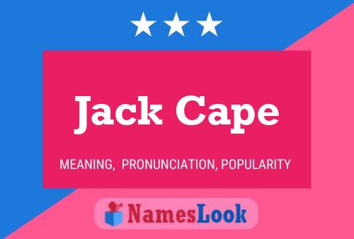 Pôster do nome Jack Cape