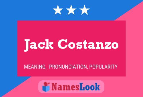 Pôster do nome Jack Costanzo