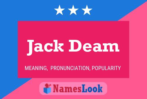 Pôster do nome Jack Deam