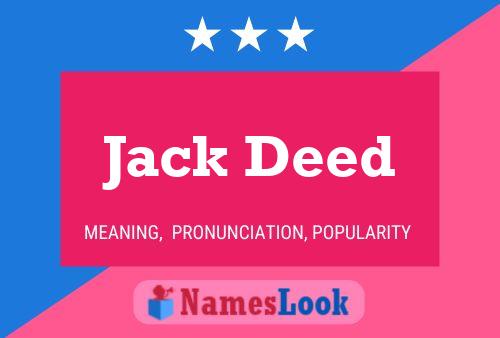 Pôster do nome Jack Deed