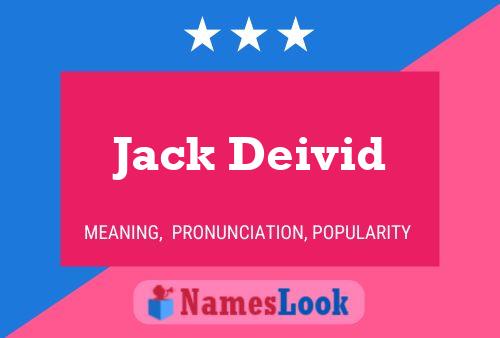 Pôster do nome Jack Deivid