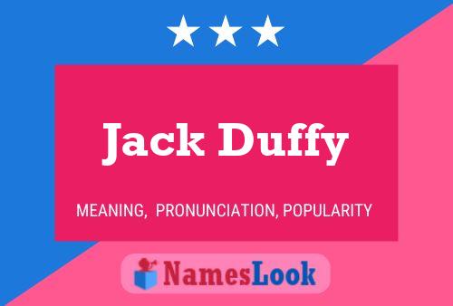 Pôster do nome Jack Duffy