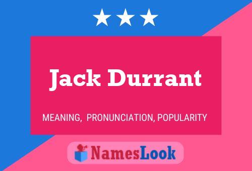 Pôster do nome Jack Durrant