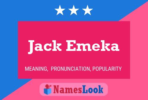 Pôster do nome Jack Emeka