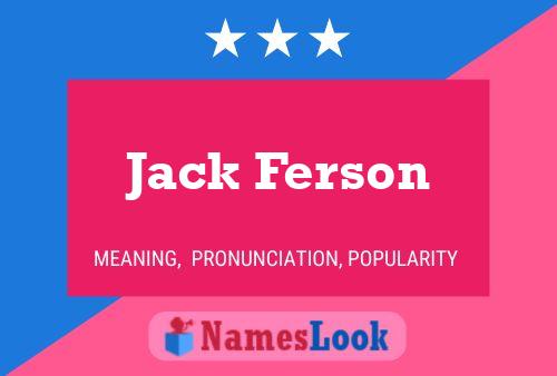 Pôster do nome Jack Ferson