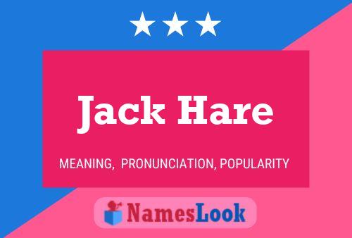 Pôster do nome Jack Hare