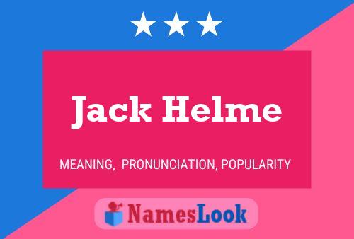 Pôster do nome Jack Helme