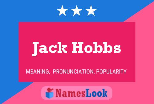 Pôster do nome Jack Hobbs