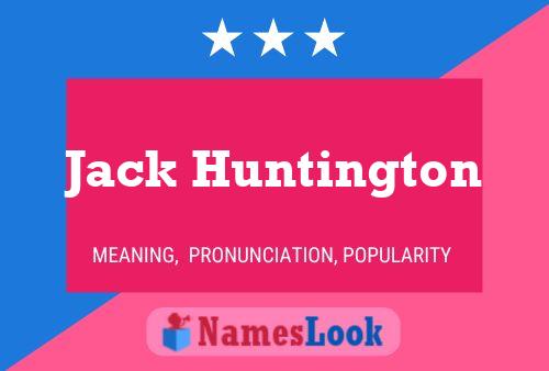 Pôster do nome Jack Huntington