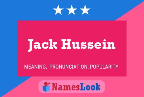 Pôster do nome Jack Hussein