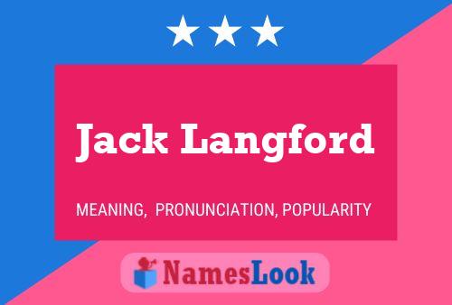 Pôster do nome Jack Langford