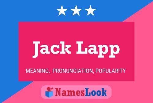 Pôster do nome Jack Lapp