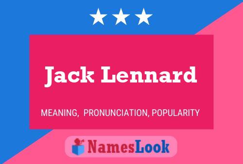 Pôster do nome Jack Lennard