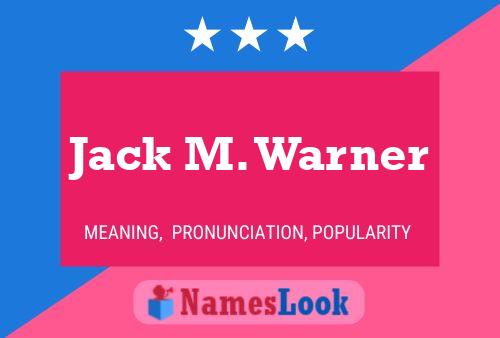 Pôster do nome Jack M. Warner