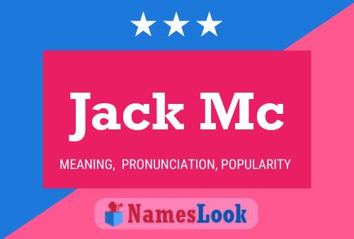 Pôster do nome Jack Mc