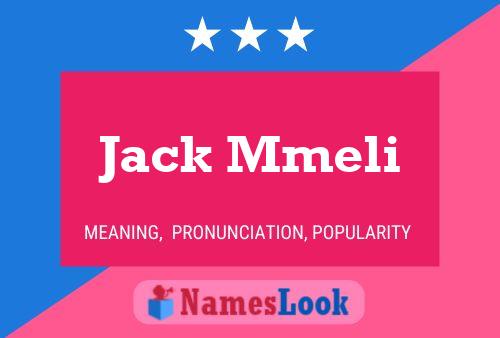 Pôster do nome Jack Mmeli