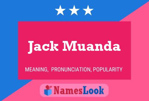 Pôster do nome Jack Muanda