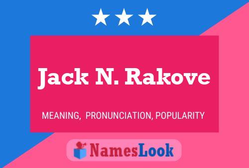 Pôster do nome Jack N. Rakove