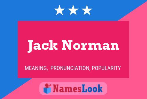 Pôster do nome Jack Norman