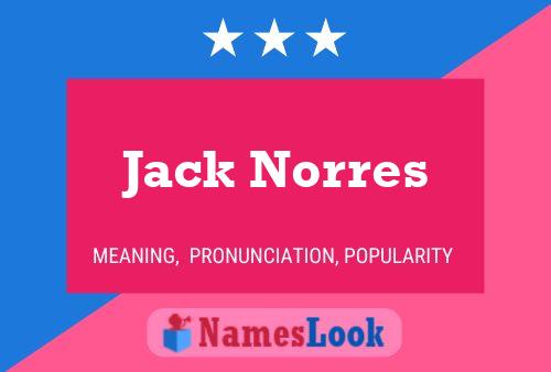 Pôster do nome Jack Norres