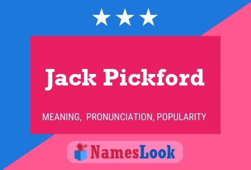 Pôster do nome Jack Pickford