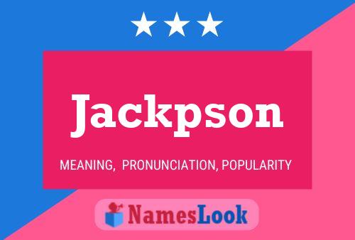 Pôster do nome Jackpson