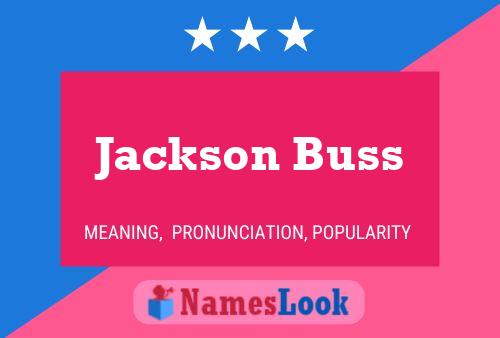 Pôster do nome Jackson Buss