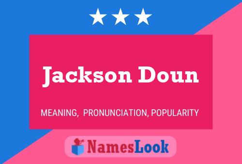 Pôster do nome Jackson Doun