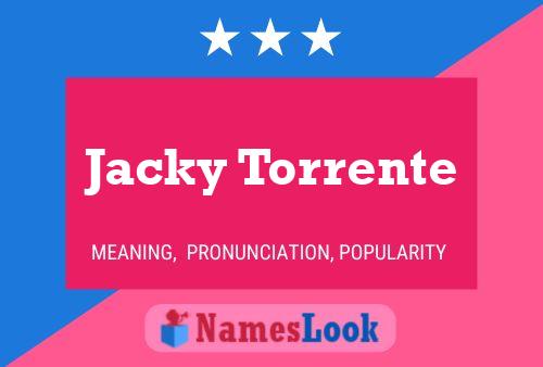 Pôster do nome Jacky Torrente