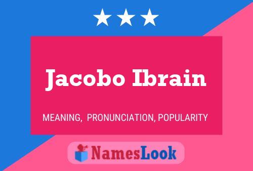 Pôster do nome Jacobo Ibrain