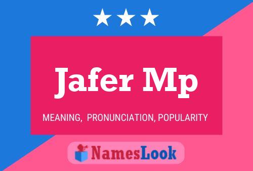 Pôster do nome Jafer Mp