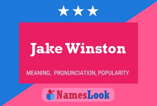 Pôster do nome Jake Winston