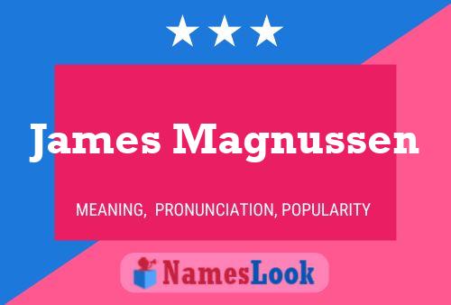 Pôster do nome James Magnussen