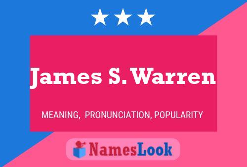 Pôster do nome James S. Warren