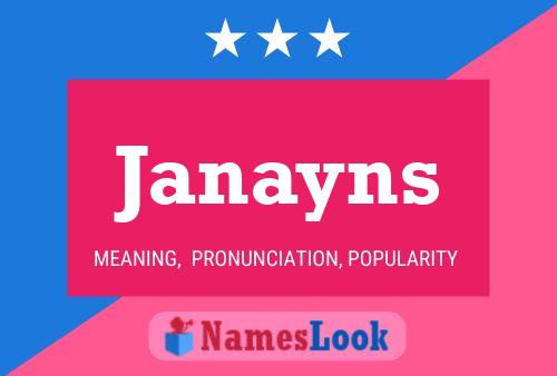 Pôster do nome Janayns