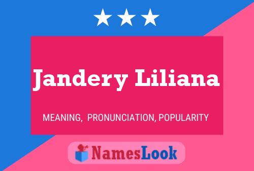 Pôster do nome Jandery Liliana