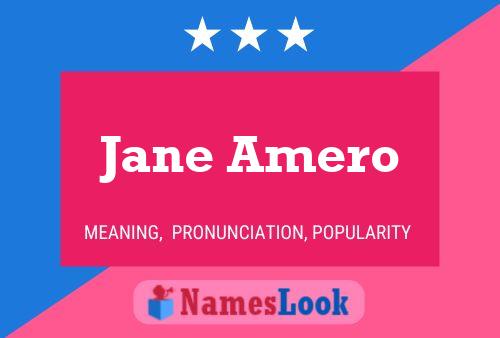 Pôster do nome Jane Amero