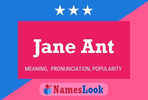 Pôster do nome Jane Ant