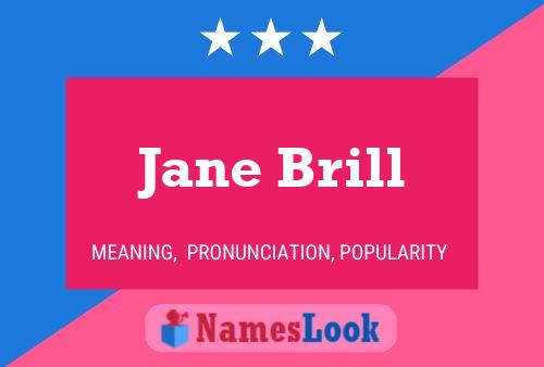 Pôster do nome Jane Brill