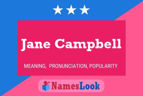 Pôster do nome Jane Campbell