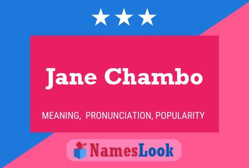 Pôster do nome Jane Chambo