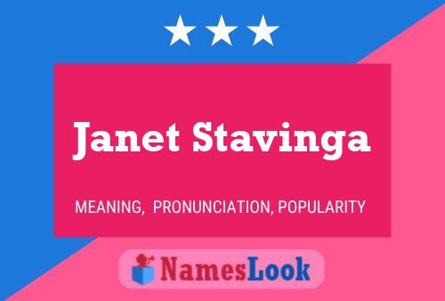 Pôster do nome Janet Stavinga