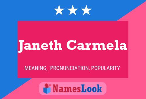 Pôster do nome Janeth Carmela