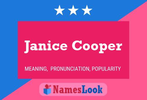 Pôster do nome Janice Cooper