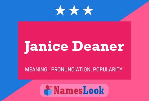 Pôster do nome Janice Deaner